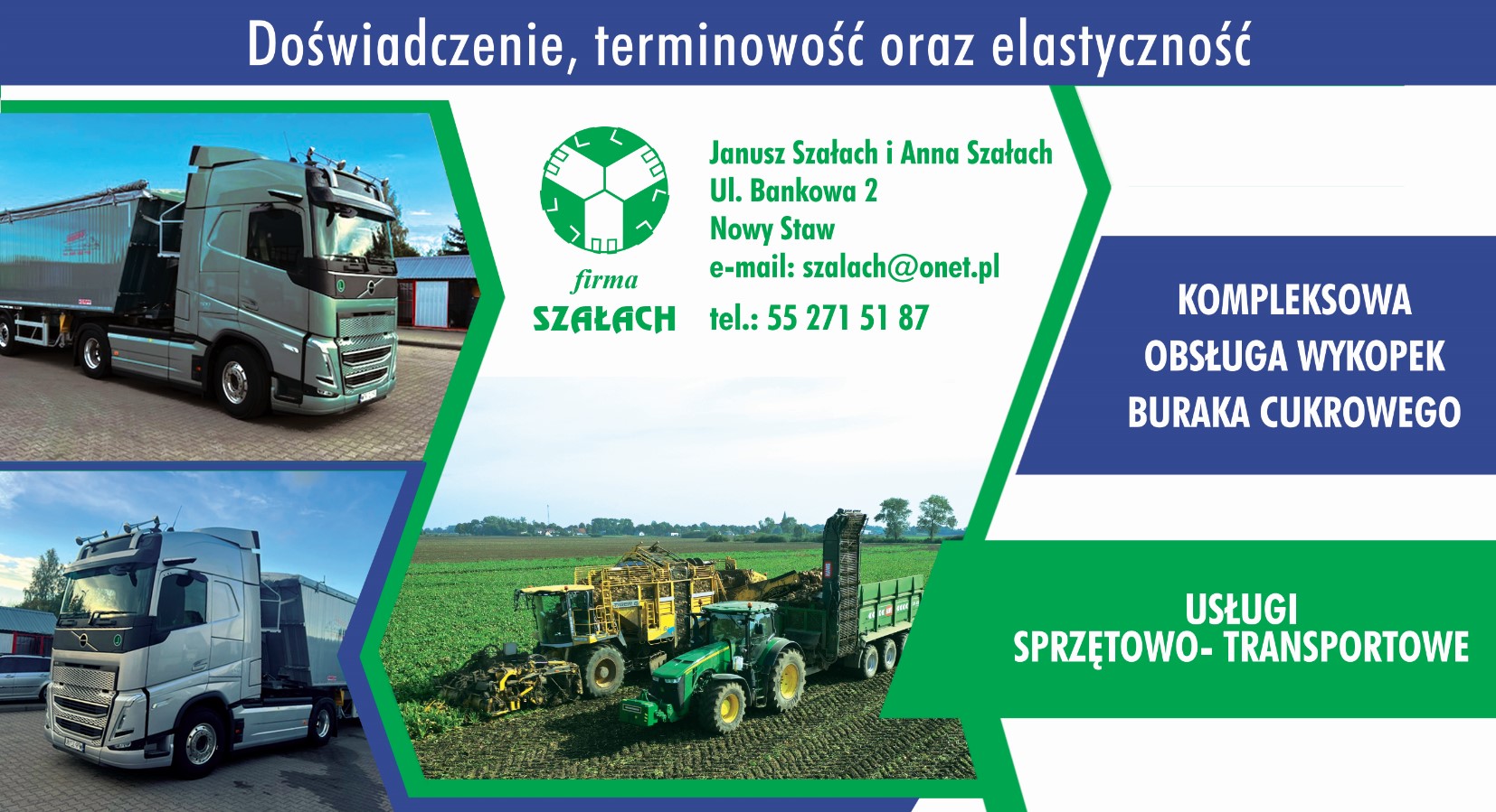 Firma "SZAŁACH" Spółka Jawna Janusz Szałach i Anna Szałach - transport MALBORK transport MALBORK